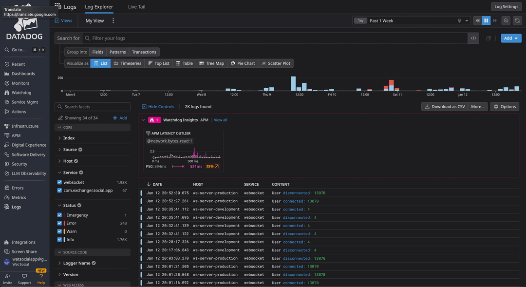 NodeJS Logging